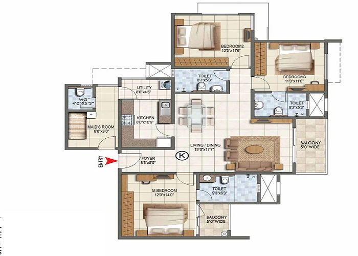 Featured Image of 3 BHK apartments in Devanahalli